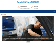 Tablet Screenshot of cammisasautobody.com